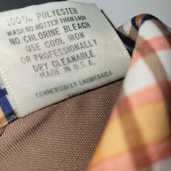 Rare Vintage 80s Plaid Diner Fast Food Button Down Uniform Top Angelica - Picture 4 of 7